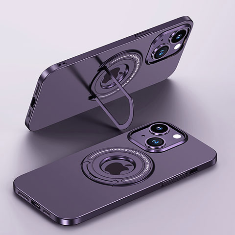 Funda Dura Plastico Rigida Carcasa Mate con Mag-Safe Magnetic JB1 para Apple iPhone 14 Plus Morado