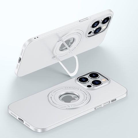 Funda Dura Plastico Rigida Carcasa Mate con Mag-Safe Magnetic JB1 para Apple iPhone 14 Pro Blanco
