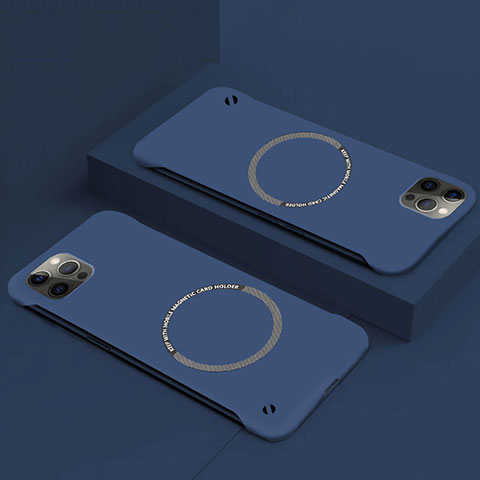 Funda Dura Plastico Rigida Carcasa Mate con Mag-Safe Magnetic P01 para Apple iPhone 14 Azul