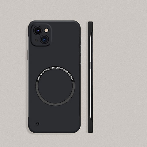 Funda Dura Plastico Rigida Carcasa Mate con Mag-Safe Magnetic para Apple iPhone 14 Negro