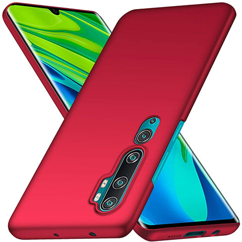 Funda Dura Plastico Rigida Carcasa Mate D01 para Xiaomi Mi Note 10 Pro Rojo