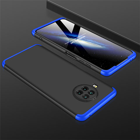 Funda Dura Plastico Rigida Carcasa Mate Frontal y Trasera 360 Grados M01 para Xiaomi Mi 10T Lite 5G Azul y Negro