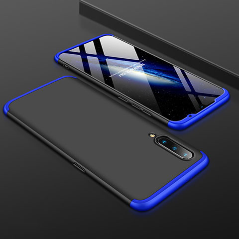 Funda Dura Plastico Rigida Carcasa Mate Frontal y Trasera 360 Grados M01 para Xiaomi Mi 9 Pro 5G Azul y Negro