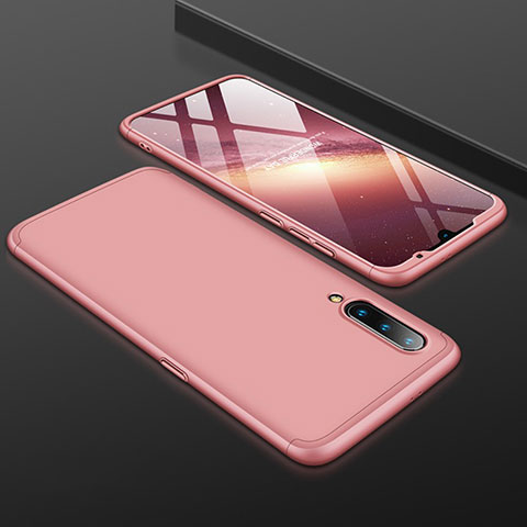 Funda Dura Plastico Rigida Carcasa Mate Frontal y Trasera 360 Grados M01 para Xiaomi Mi 9 Pro Oro Rosa