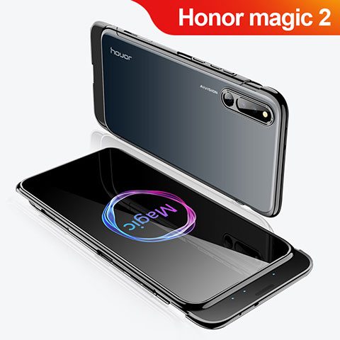Funda Dura Plastico Rigida Carcasa Mate Frontal y Trasera 360 Grados M02 para Huawei Honor Magic 2 Negro