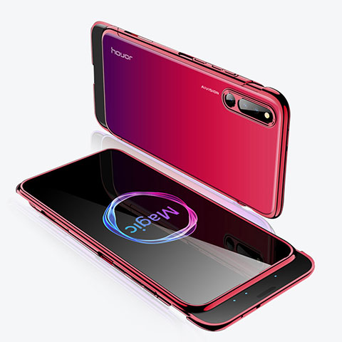 Funda Dura Plastico Rigida Carcasa Mate Frontal y Trasera 360 Grados M02 para Huawei Honor Magic 2 Rojo