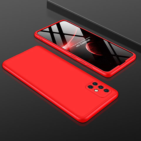 Funda Dura Plastico Rigida Carcasa Mate Frontal y Trasera 360 Grados P01 para Samsung Galaxy A51 5G Rojo
