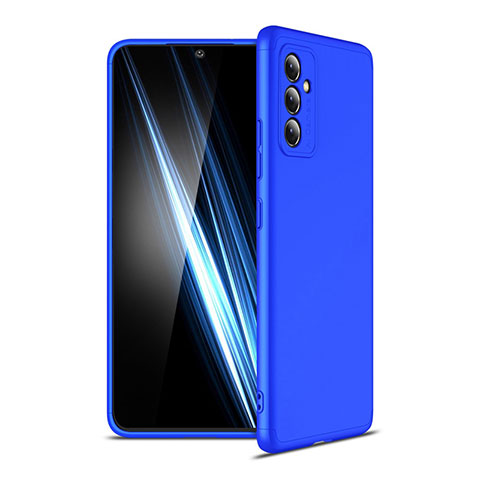 Funda Dura Plastico Rigida Carcasa Mate Frontal y Trasera 360 Grados P01 para Samsung Galaxy A82 5G Azul