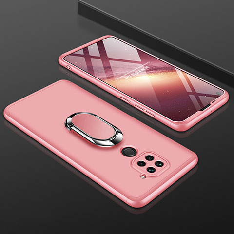 Funda Dura Plastico Rigida Carcasa Mate Frontal y Trasera 360 Grados P01 para Xiaomi Redmi Note 9 Oro Rosa