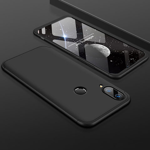 Funda Dura Plastico Rigida Carcasa Mate Frontal y Trasera 360 Grados para Huawei Enjoy 9 Plus Negro