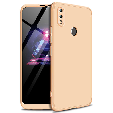 Funda Dura Plastico Rigida Carcasa Mate Frontal y Trasera 360 Grados para Huawei Honor 8X Max Oro