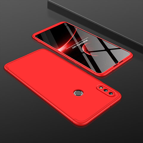 Funda Dura Plastico Rigida Carcasa Mate Frontal y Trasera 360 Grados para Huawei Honor 8X Rojo