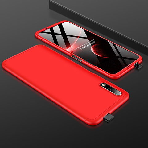 Funda Dura Plastico Rigida Carcasa Mate Frontal y Trasera 360 Grados para Huawei Honor 9X Rojo