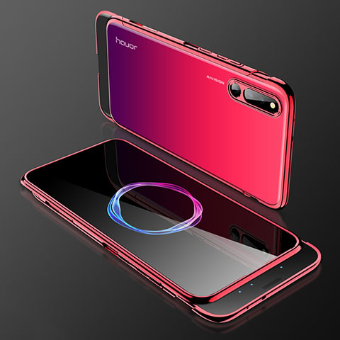 Funda Dura Plastico Rigida Carcasa Mate Frontal y Trasera 360 Grados para Huawei Honor Magic 2 Rojo