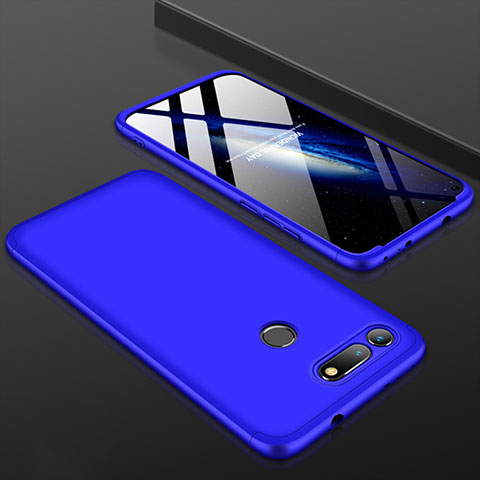 Funda Dura Plastico Rigida Carcasa Mate Frontal y Trasera 360 Grados para Huawei Honor V20 Azul