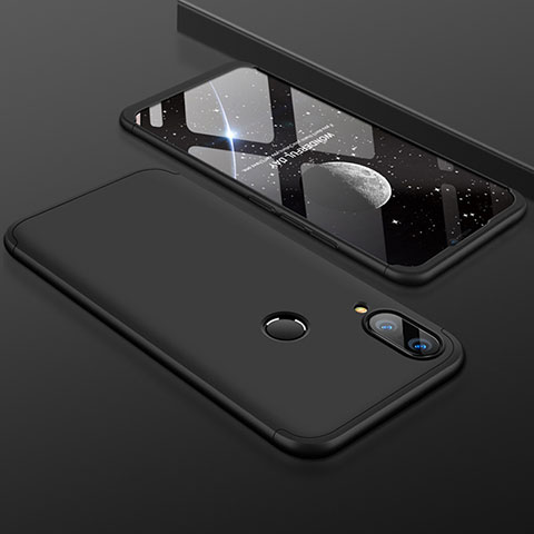 Funda Dura Plastico Rigida Carcasa Mate Frontal y Trasera 360 Grados para Huawei P Smart+ Plus Negro