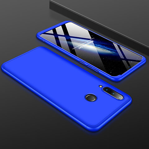 Funda Dura Plastico Rigida Carcasa Mate Frontal y Trasera 360 Grados para Huawei P30 Lite New Edition Azul