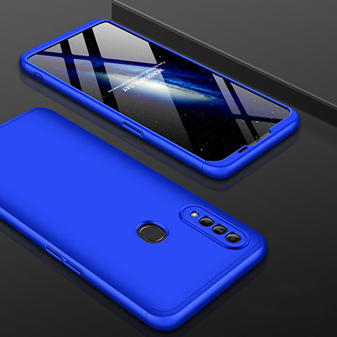 Funda Dura Plastico Rigida Carcasa Mate Frontal y Trasera 360 Grados para Oppo A8 Azul