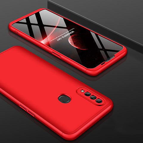 Funda Dura Plastico Rigida Carcasa Mate Frontal y Trasera 360 Grados para Oppo A8 Rojo