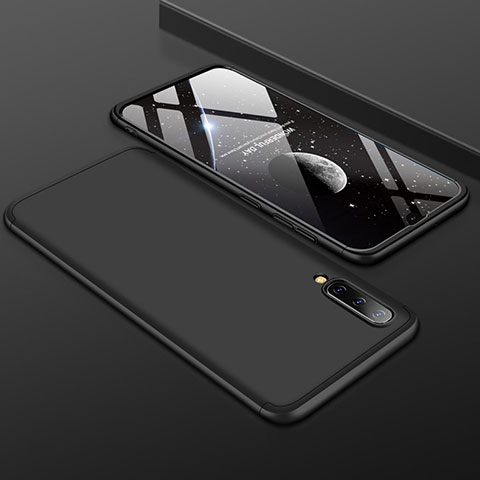 Funda Dura Plastico Rigida Carcasa Mate Frontal y Trasera 360 Grados para Samsung Galaxy A50S Negro