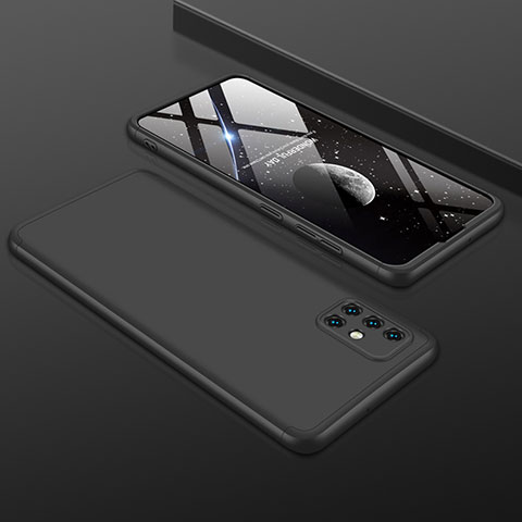 Funda Dura Plastico Rigida Carcasa Mate Frontal y Trasera 360 Grados para Samsung Galaxy A51 5G Negro