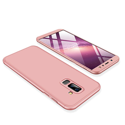 Funda Dura Plastico Rigida Carcasa Mate Frontal y Trasera 360 Grados para Samsung Galaxy A6 Plus (2018) Rosa