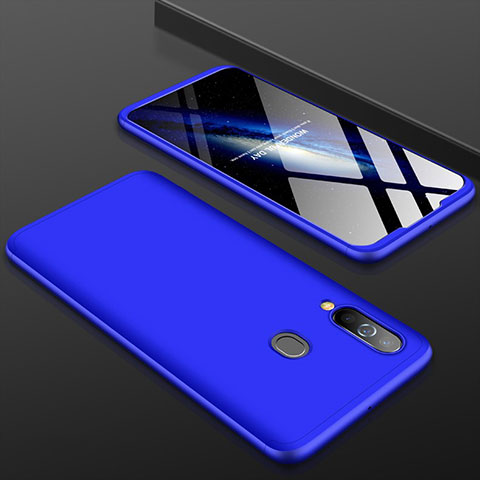 Funda Dura Plastico Rigida Carcasa Mate Frontal y Trasera 360 Grados para Samsung Galaxy A60 Azul