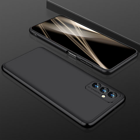 Funda Dura Plastico Rigida Carcasa Mate Frontal y Trasera 360 Grados para Samsung Galaxy Quantum2 5G Negro