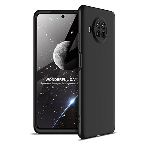 Funda Dura Plastico Rigida Carcasa Mate Frontal y Trasera 360 Grados para Xiaomi Mi 10T Lite 5G Negro