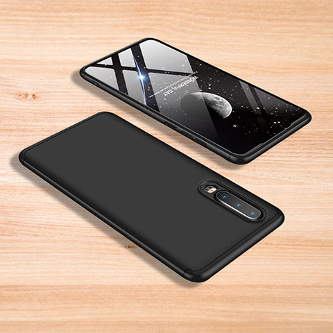 Funda Dura Plastico Rigida Carcasa Mate Frontal y Trasera 360 Grados para Xiaomi Mi 9 Negro