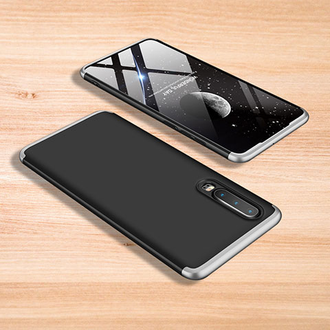 Funda Dura Plastico Rigida Carcasa Mate Frontal y Trasera 360 Grados para Xiaomi Mi 9 Plata