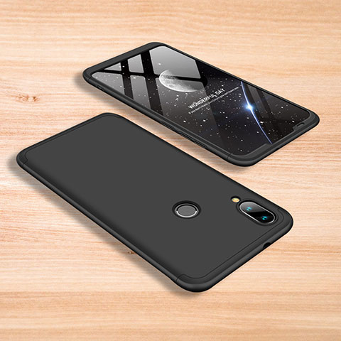 Funda Dura Plastico Rigida Carcasa Mate Frontal y Trasera 360 Grados para Xiaomi Mi Play 4G Negro