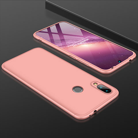 Funda Dura Plastico Rigida Carcasa Mate Frontal y Trasera 360 Grados para Xiaomi Redmi 7 Oro Rosa