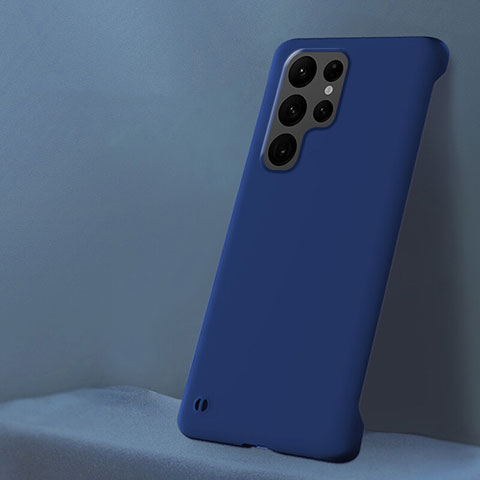 Funda Dura Plastico Rigida Carcasa Mate H01 para Samsung Galaxy S21 Ultra 5G Azul