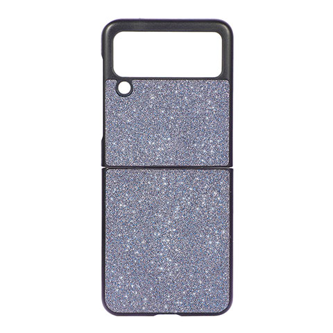 Funda Dura Plastico Rigida Carcasa Mate H07 para Samsung Galaxy Z Flip3 5G Azul