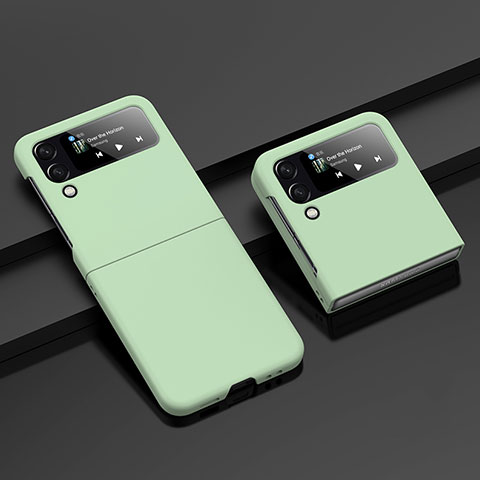 Funda Dura Plastico Rigida Carcasa Mate H07 para Samsung Galaxy Z Flip4 5G Menta Verde