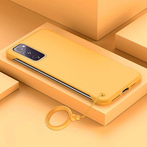 Funda Dura Plastico Rigida Carcasa Mate JS1 para Samsung Galaxy S20 Lite 5G Amarillo