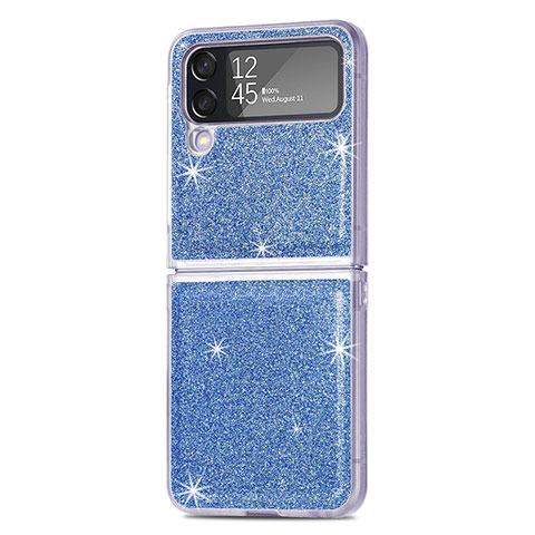 Funda Dura Plastico Rigida Carcasa Mate L02 para Samsung Galaxy Z Flip4 5G Azul