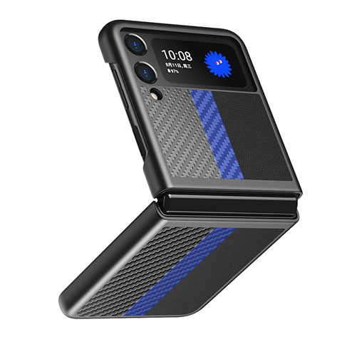 Funda Dura Plastico Rigida Carcasa Mate L05 para Samsung Galaxy Z Flip3 5G Azul