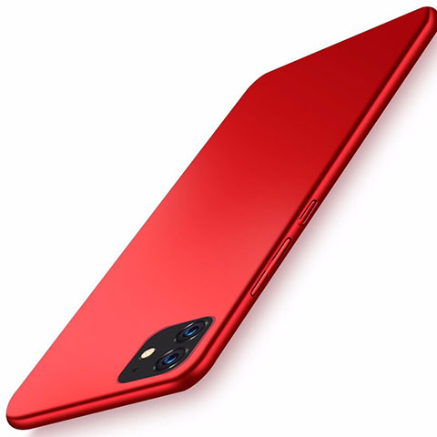 Funda Dura Plastico Rigida Carcasa Mate M01 para Apple iPhone 11 Rojo