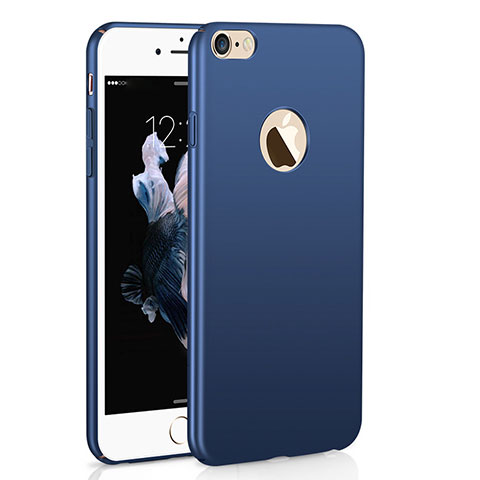 Funda Dura Plastico Rigida Carcasa Mate M01 para Apple iPhone 6 Plus Azul