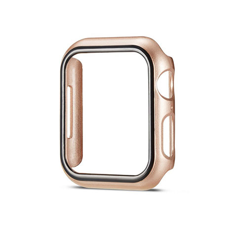 Funda Dura Plastico Rigida Carcasa Mate M01 para Apple iWatch 5 44mm Oro