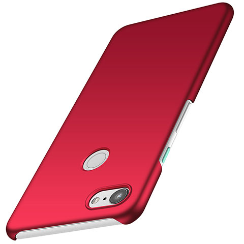 Funda Dura Plastico Rigida Carcasa Mate M01 para Google Pixel 3 XL Rojo