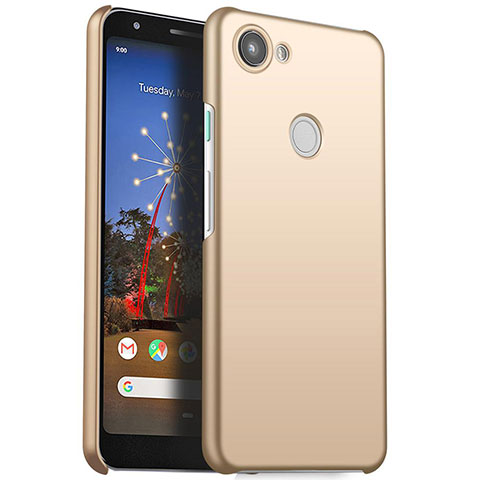 Funda Dura Plastico Rigida Carcasa Mate M01 para Google Pixel 3a Oro