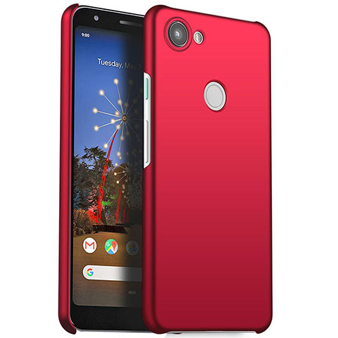 Funda Dura Plastico Rigida Carcasa Mate M01 para Google Pixel 3a Rojo