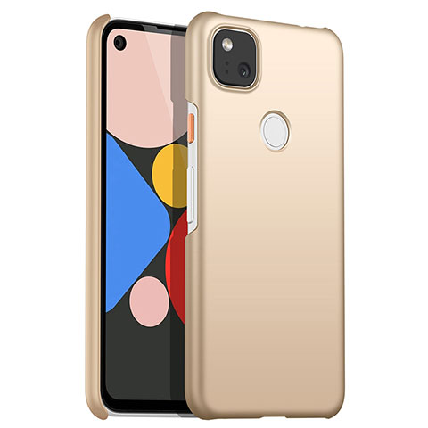 Funda Dura Plastico Rigida Carcasa Mate M01 para Google Pixel 4a Oro