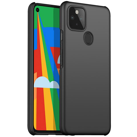 Funda Dura Plastico Rigida Carcasa Mate M01 para Google Pixel 5 Negro