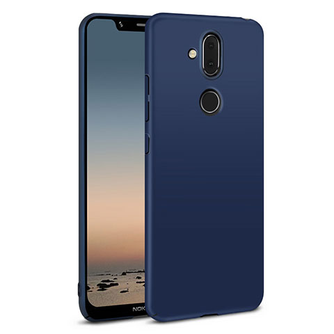 Funda Dura Plastico Rigida Carcasa Mate M01 para Nokia 7.1 Plus Azul