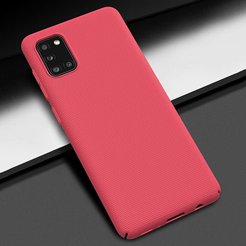 Funda Dura Plastico Rigida Carcasa Mate M01 para Samsung Galaxy A31 Rojo