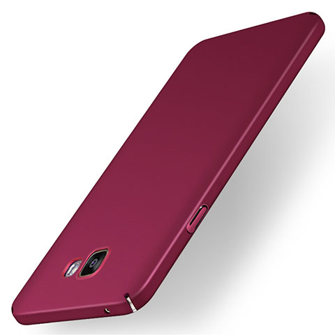 Funda Dura Plastico Rigida Carcasa Mate M01 para Samsung Galaxy A7 (2016) A7100 Rojo